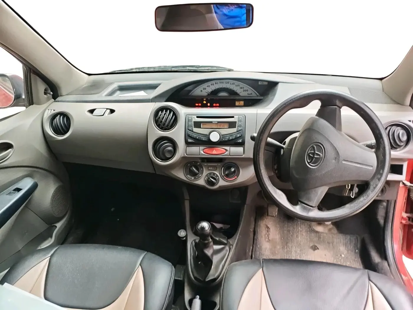 2011 Toyota Etios G, Petrol, Manual, 69,308 km, interior
