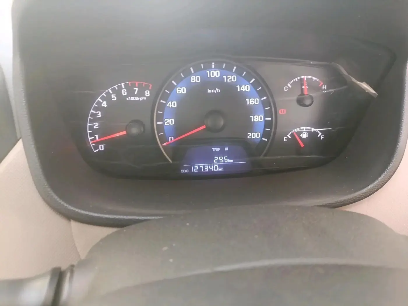 2015 Hyundai Xcent S 1.2, Petrol, Manual, 1,27,340 km, interior
