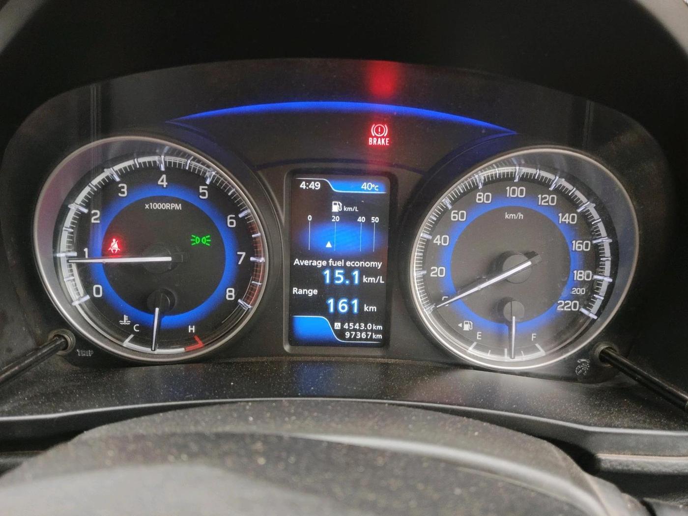 2022 Toyota Glanza G, Petrol, Manual, 97,367 km, interior
