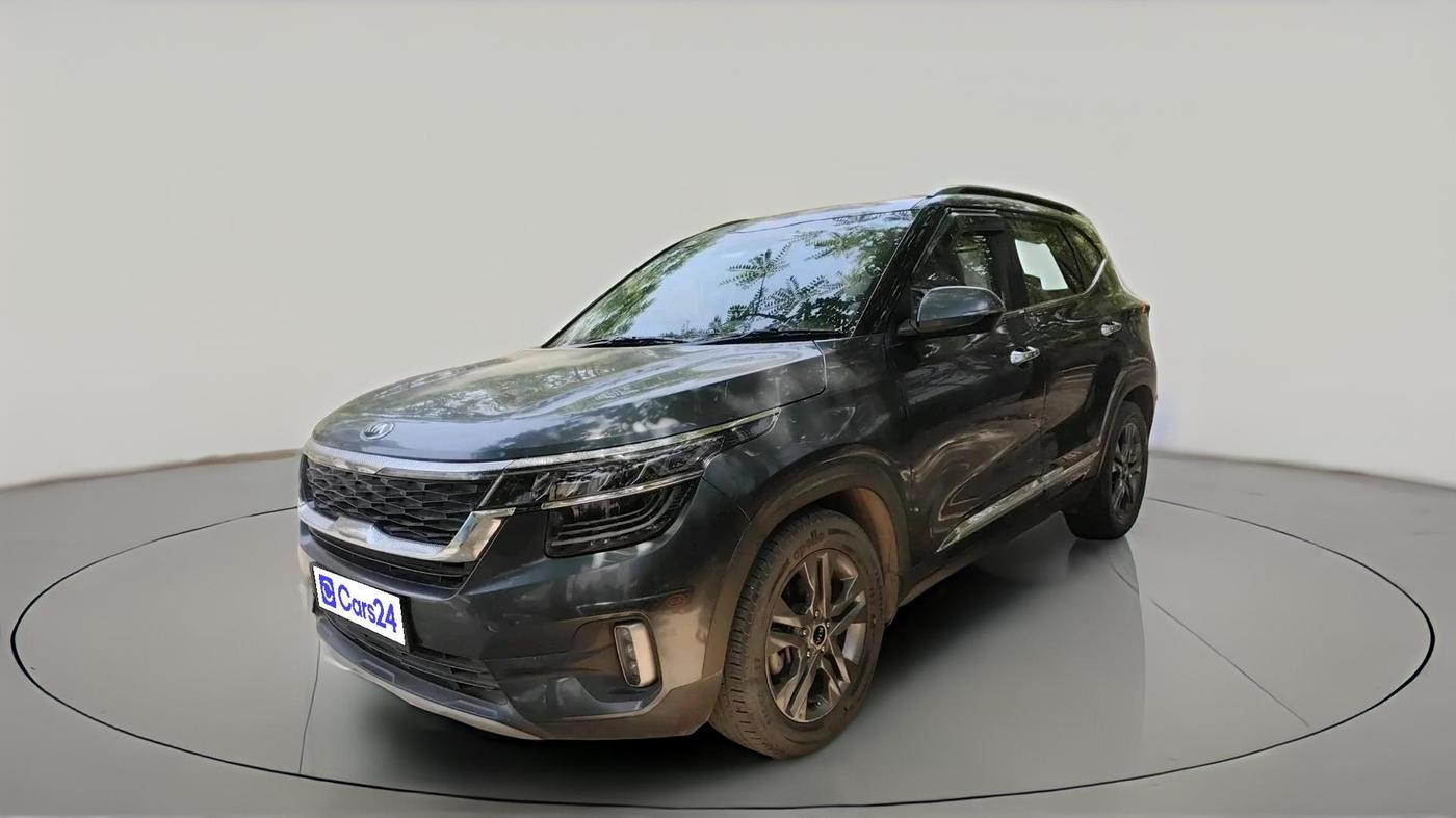 2020 KIA SELTOS HTX IVT 1.5 PETROL, Petrol, Automatic, 1,21,493 km, exterior