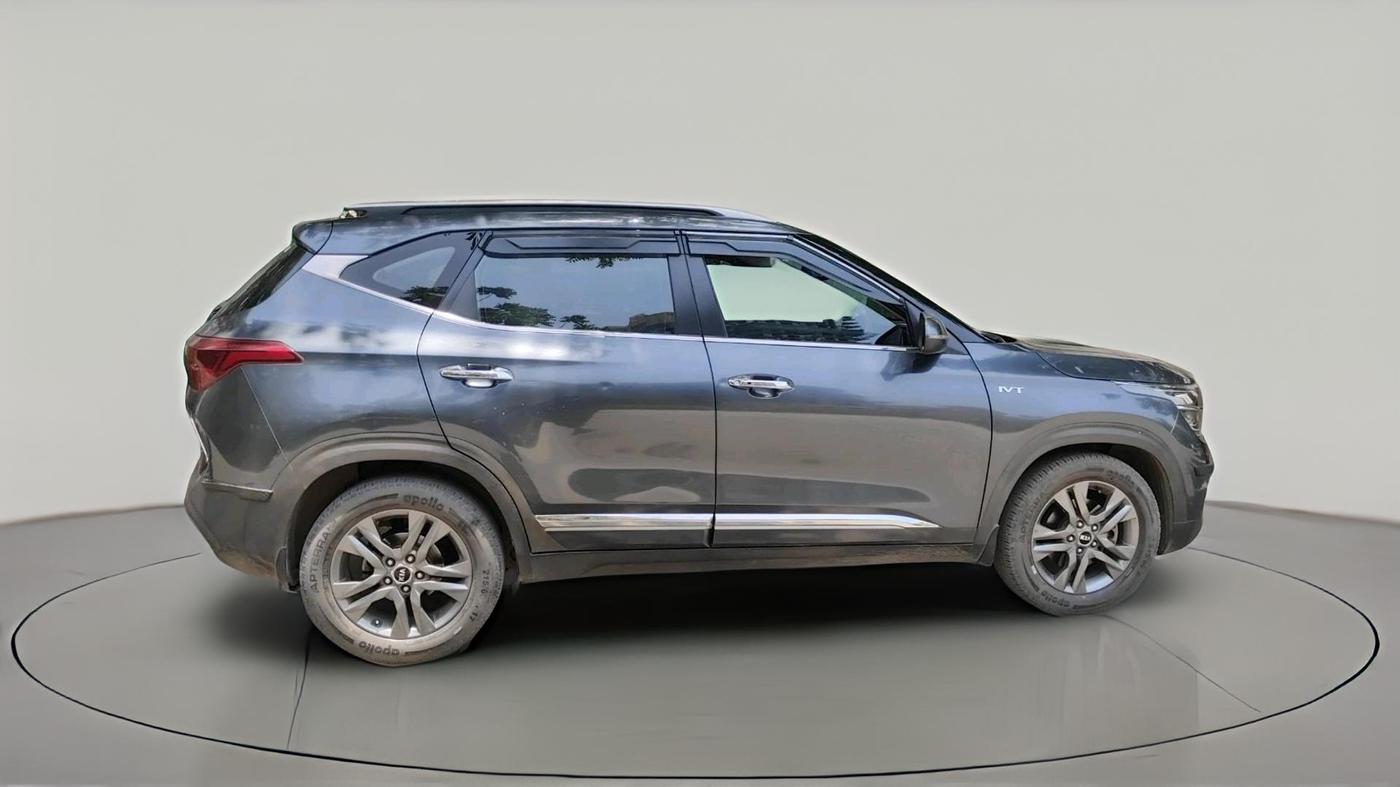 2020 KIA SELTOS HTX IVT 1.5 PETROL, Petrol, Automatic, 1,21,493 km, exterior