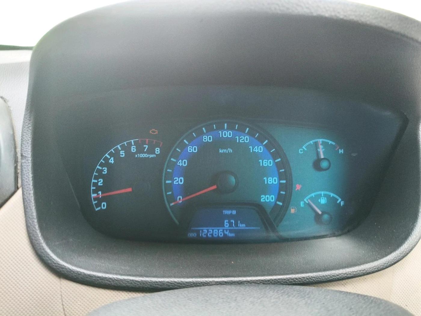2016 Hyundai Xcent BASE 1.2, CNG, Manual, 1,22,864 km, interior