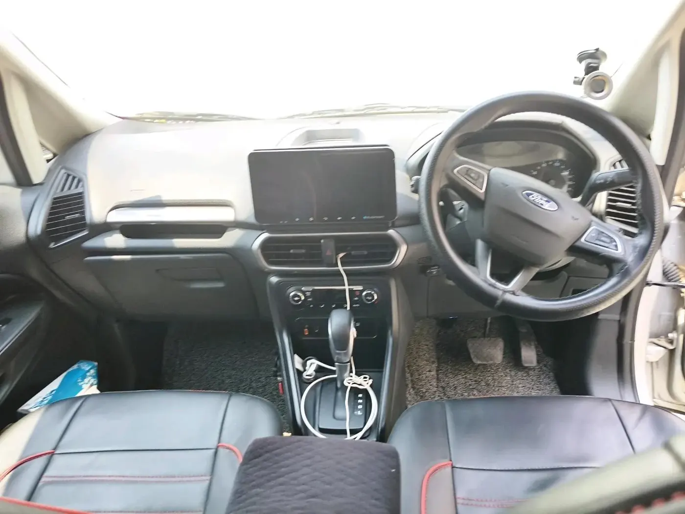 2018 Ford Ecosport TREND + 1.5L PETROL AT, CNG, Automatic, 90,866 km, interior