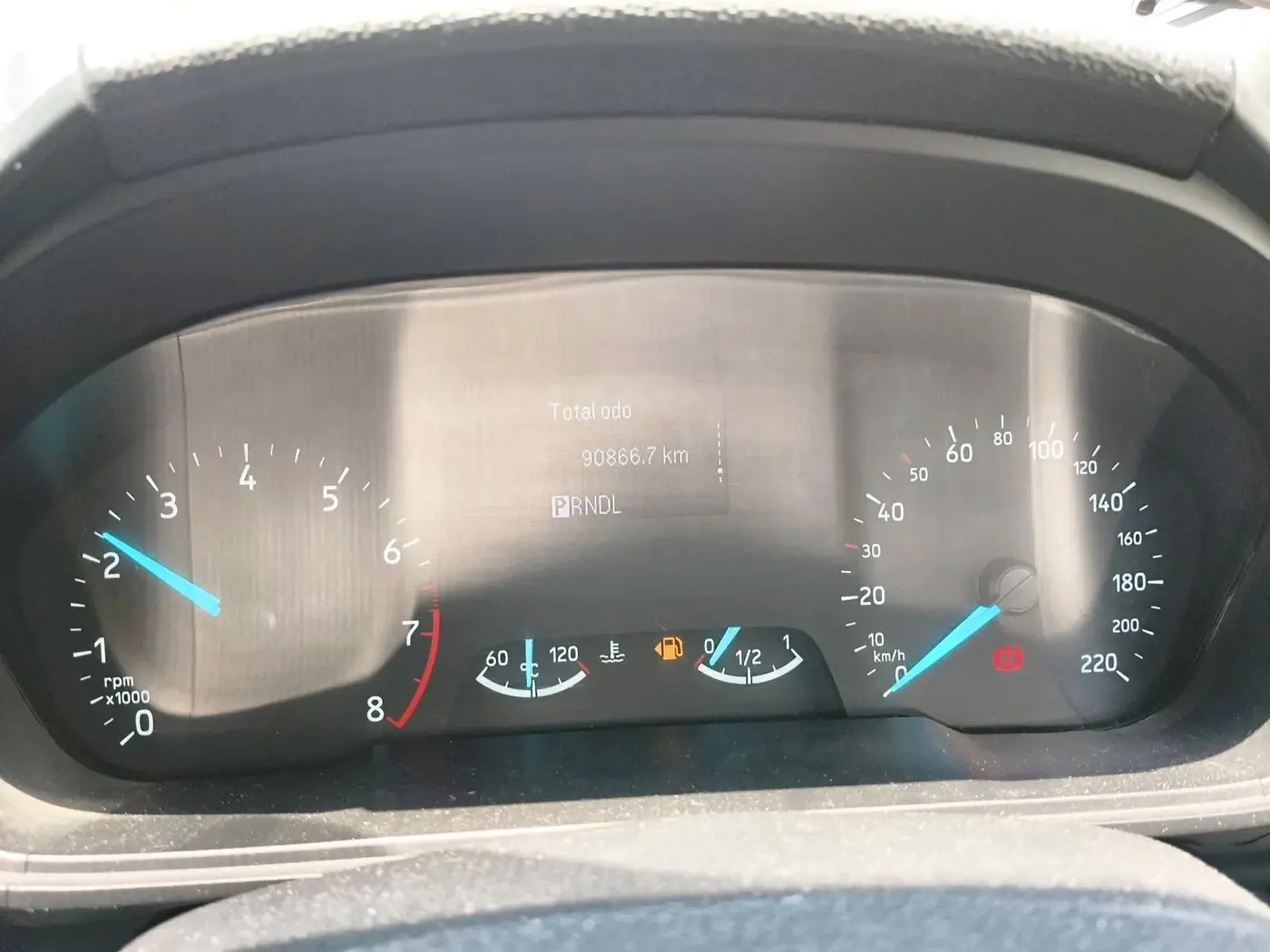 2018 Ford Ecosport TREND + 1.5L PETROL AT, CNG, Automatic, 90,866 km, interior