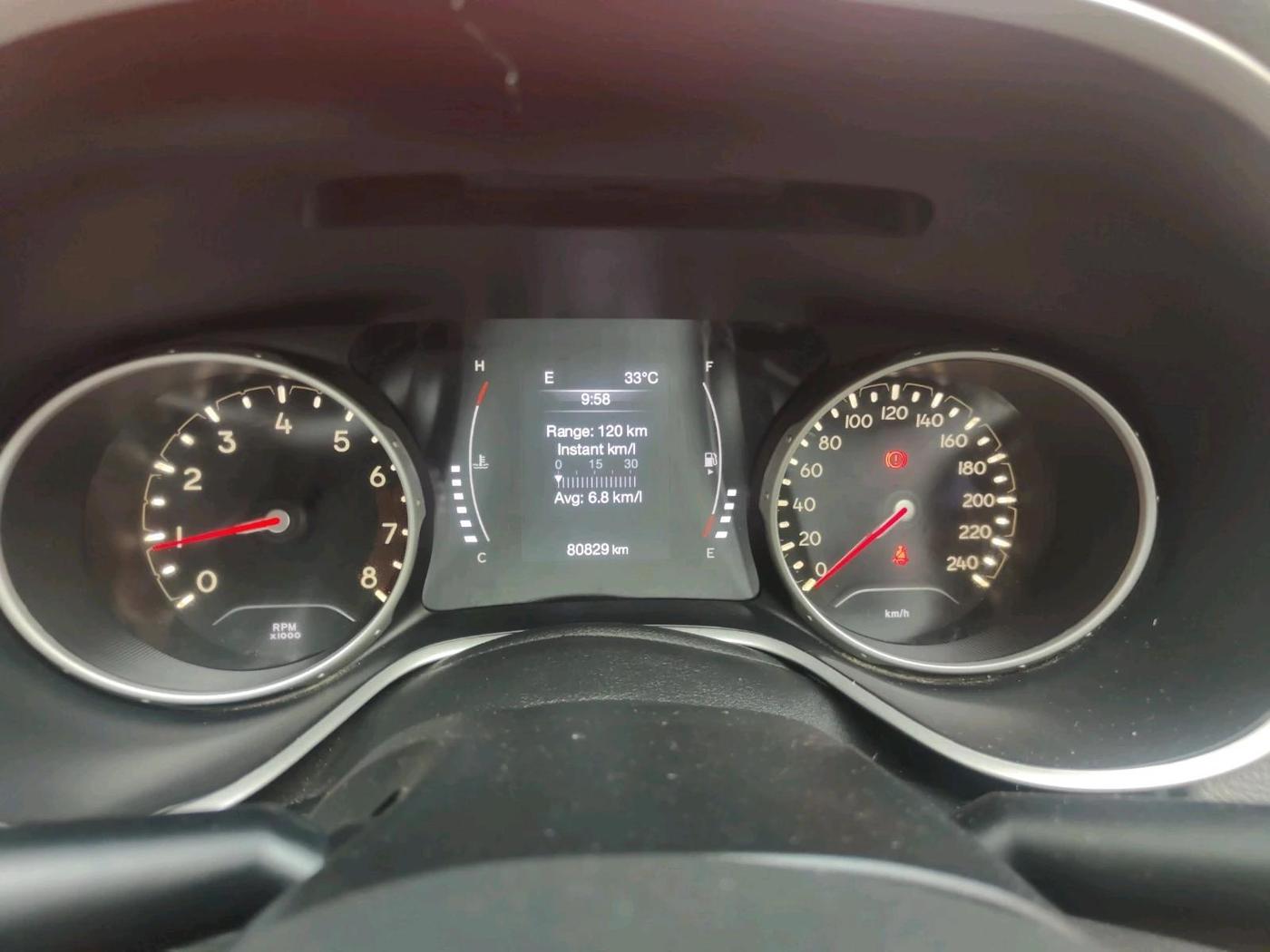 2017 Jeep Compass LIMITED 1.4 PETROL AT, Petrol, Automatic, 80,829 km, interior