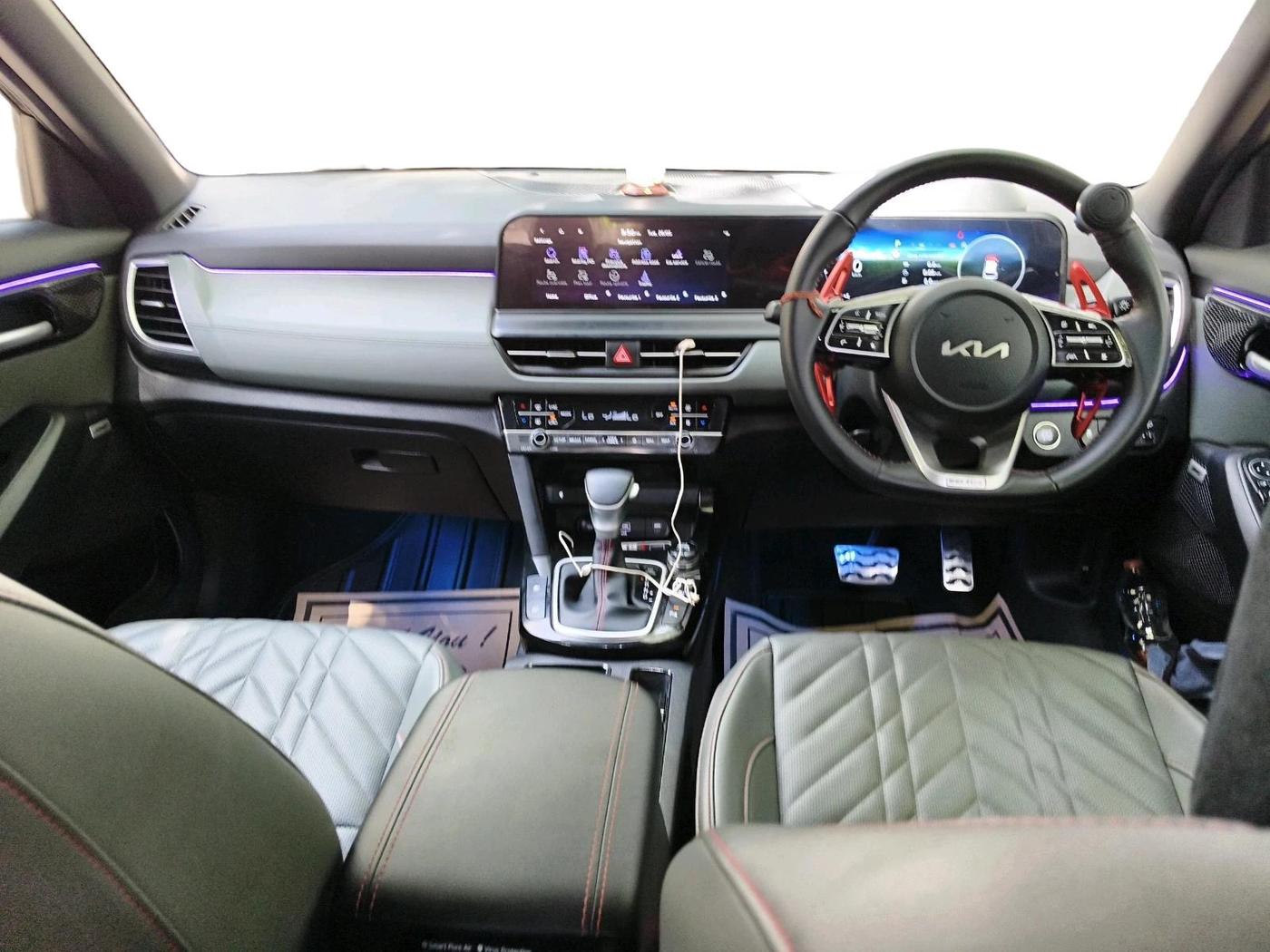 2024 KIA SELTOS  X LINE 1.5 TURBO PETROL DCT, Petrol, Automatic, 10,413 km, interior