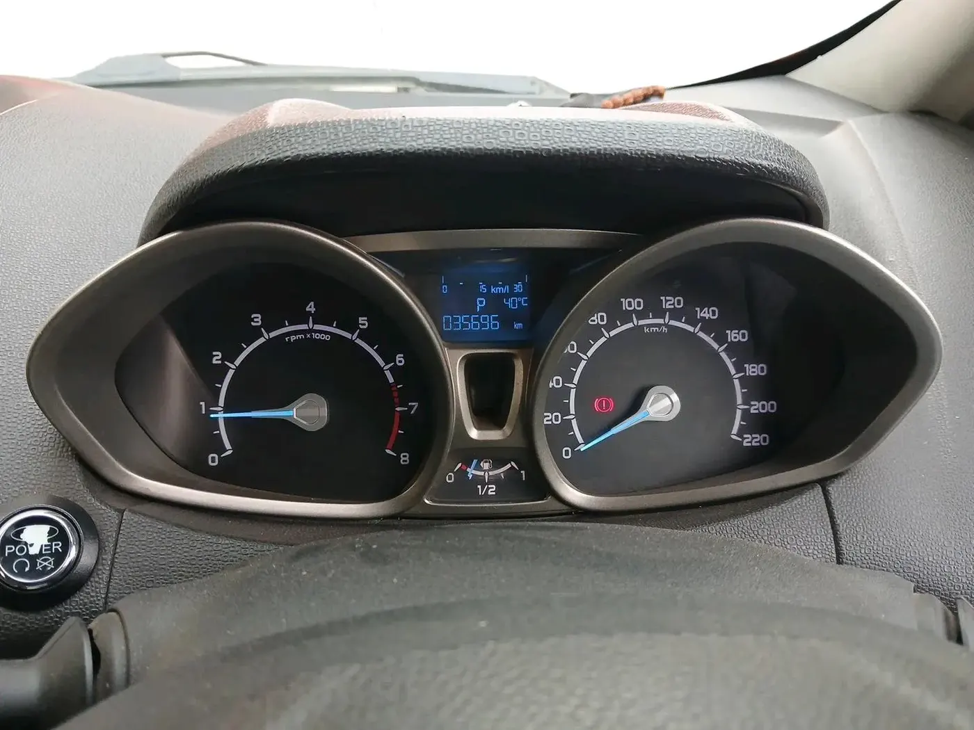 2016 Ford Ecosport TITANIUM 1.5L PETROL AT, Petrol, Automatic, 37,000 km, interior
