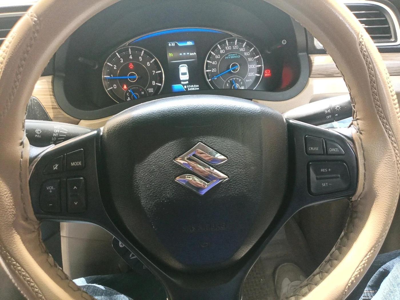 2019 Maruti Ciaz DELTA 1.5 SHVS MT PETROL, Petrol, Manual, 55,846 km, interior