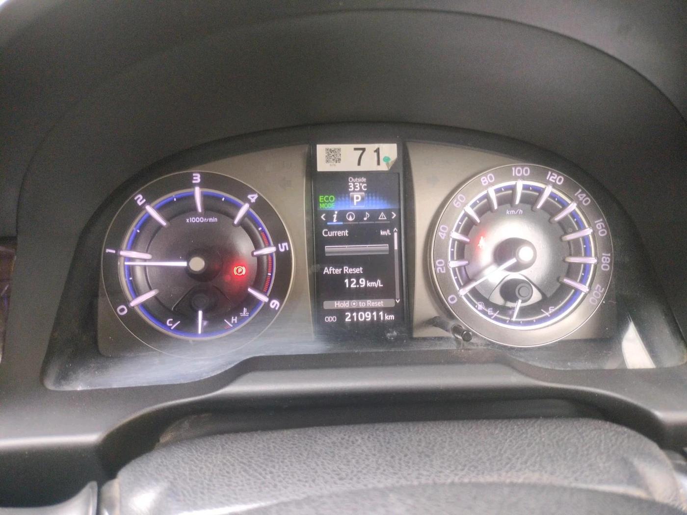 2016 Toyota Innova Crysta 2.8 ZX AT 7 STR, Diesel, Automatic, 2,10,911 km, interior