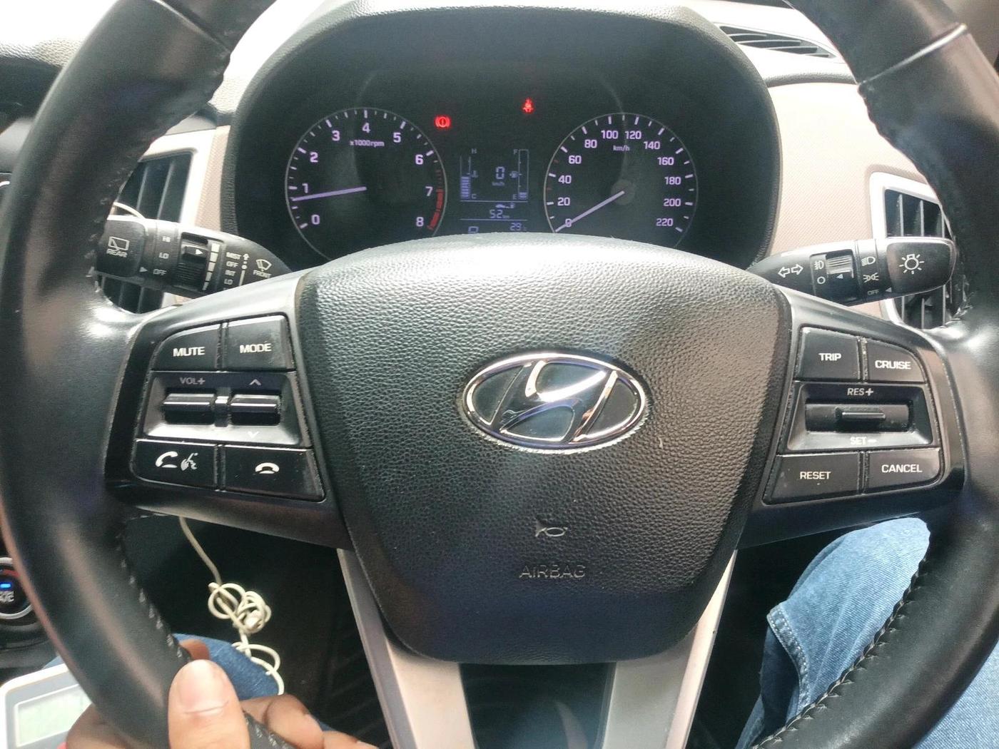2019 Hyundai Creta SX AT 1.6 PETROL, Petrol, Automatic, 77,192 km, interior