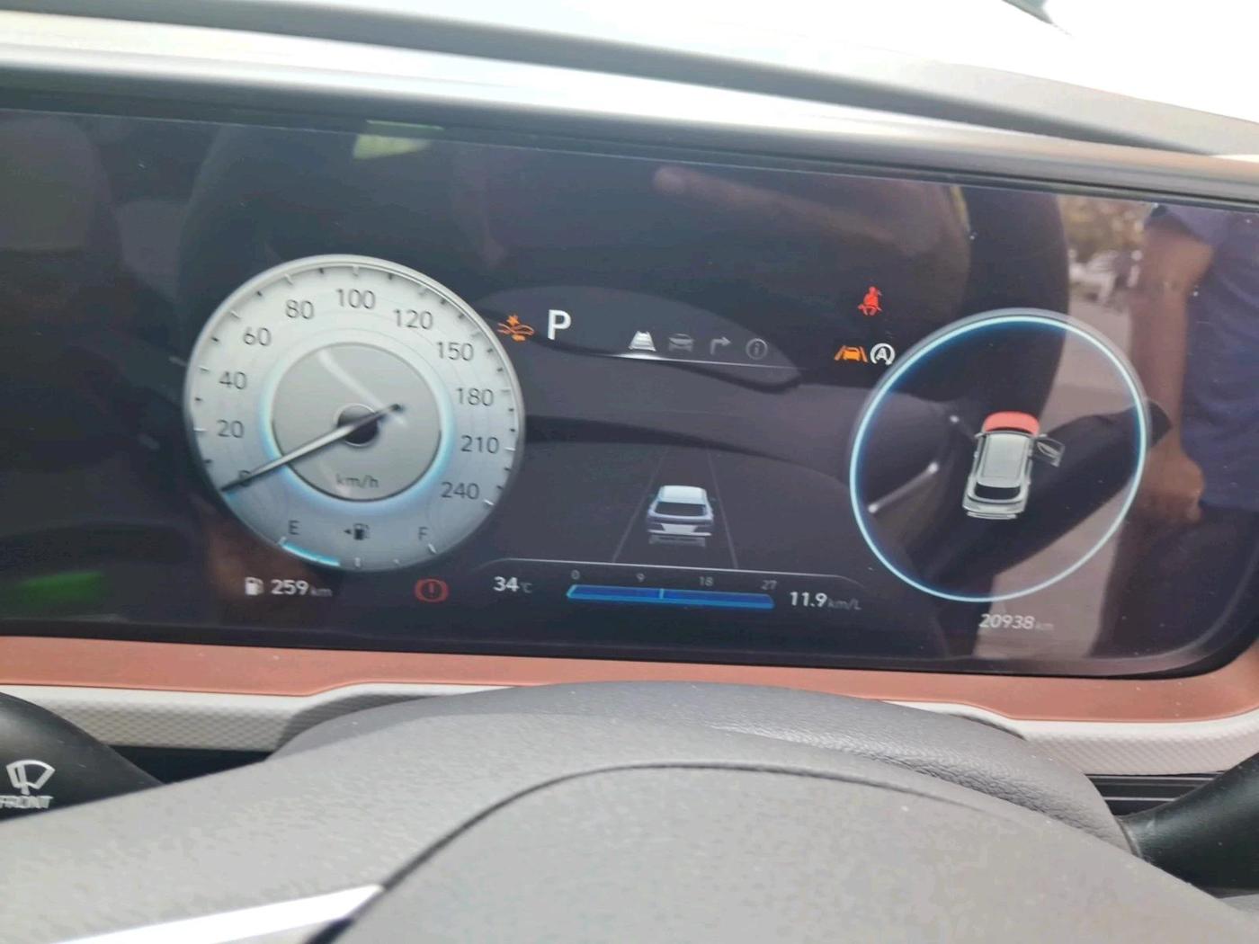 2024 Hyundai Creta Creta SX (O) 1.5 MPI IVT, Petrol, Automatic, 20,938 km, interior