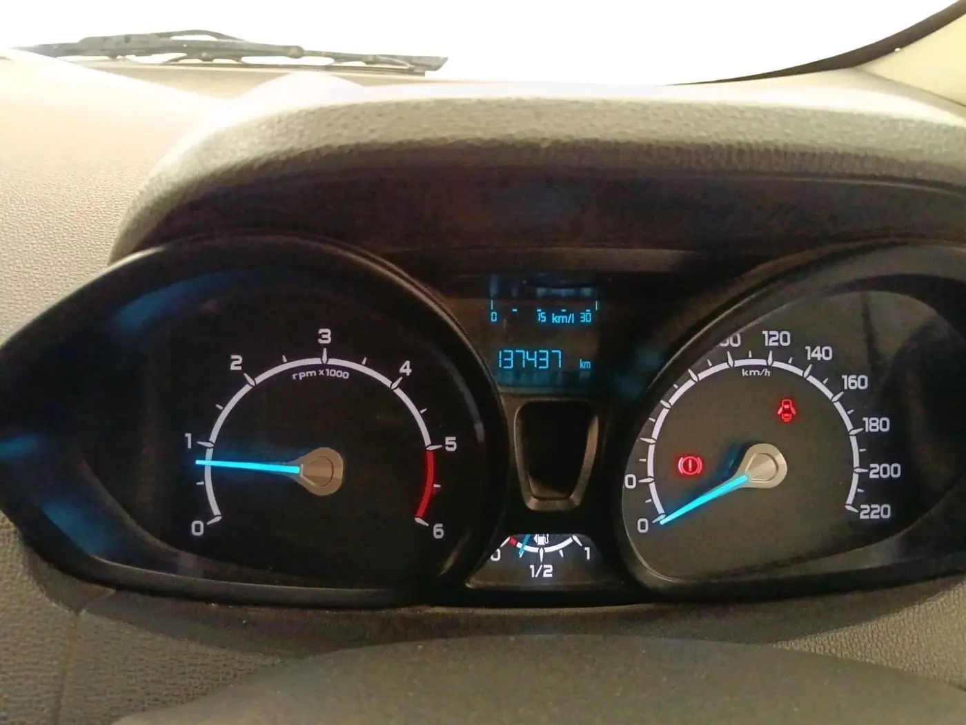 2017 Ford Ecosport TREND 1.5L DIESEL, Diesel, Manual, 1,37,437 km, interior