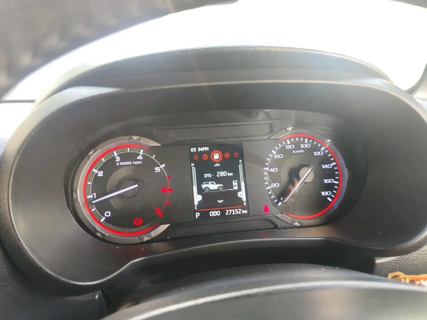 2022 Mahindra Thar LX PETROL HT 4WD AT, Petrol, Automatic, 27,152 km, interior