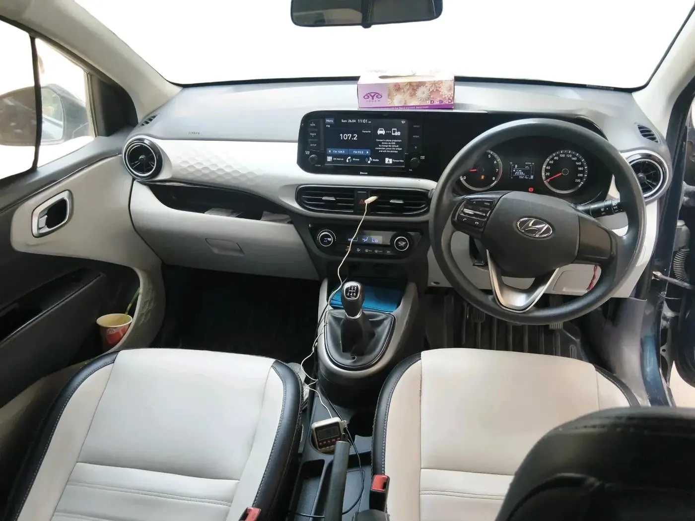 2022 Hyundai GRAND I10 NIOS SPORTZ 1.2 KAPPA VTVT CNG, CNG, Manual, 95,215 km, interior