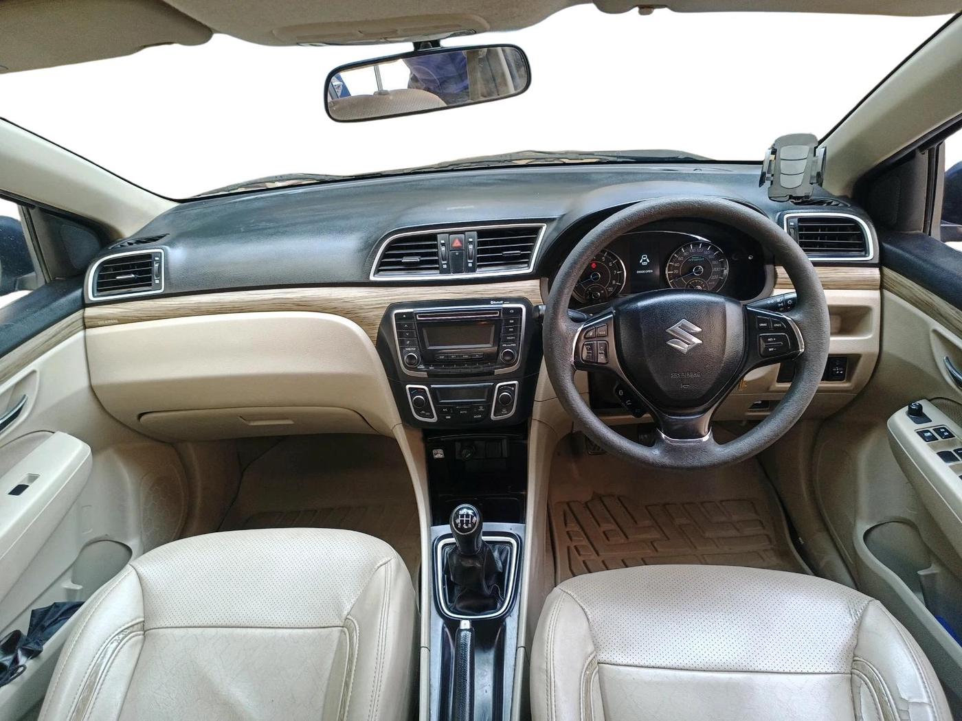 2019 Maruti Ciaz DELTA 1.5 SHVS MT PETROL, Petrol, Manual, 1,00,031 km, interior
