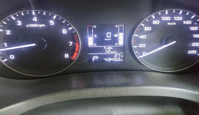 2016 Hyundai Creta SX PLUS AT 1.6 PETROL, Petrol, Automatic, 43,450 km, interior