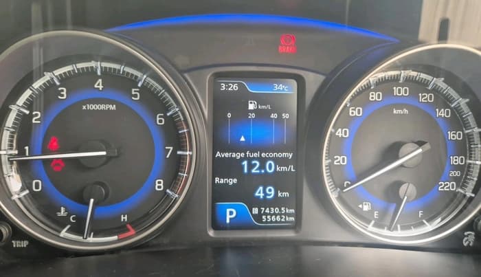 2019 Toyota Glanza V CVT, Petrol, Automatic, 55,662 km, interior