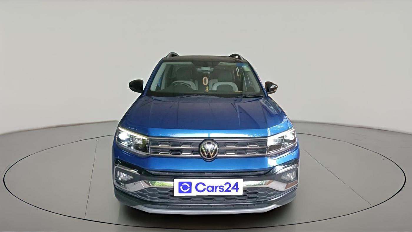 2022 Volkswagen TAIGUN TOPLINE 1.0 TSI AT, Petrol, Automatic, 21,549 km, exterior