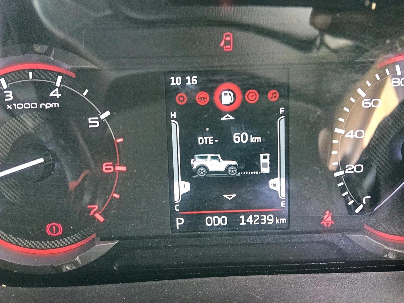 2023 Mahindra Thar LX P 2WD AT HT, Petrol, Automatic, 14,239 km, interior