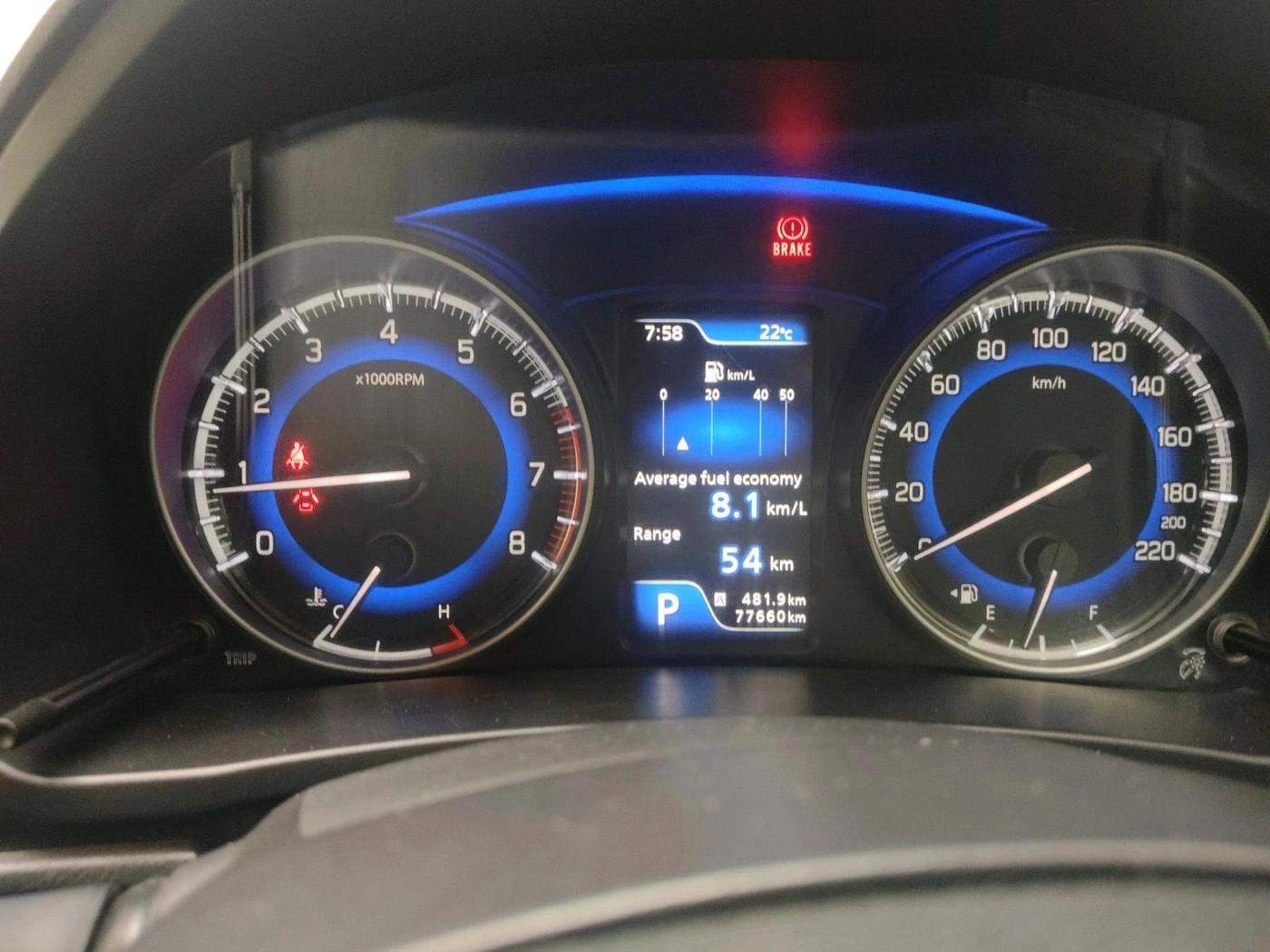 2019 Toyota Glanza V CVT, Petrol, Automatic, 77,660 km, interior