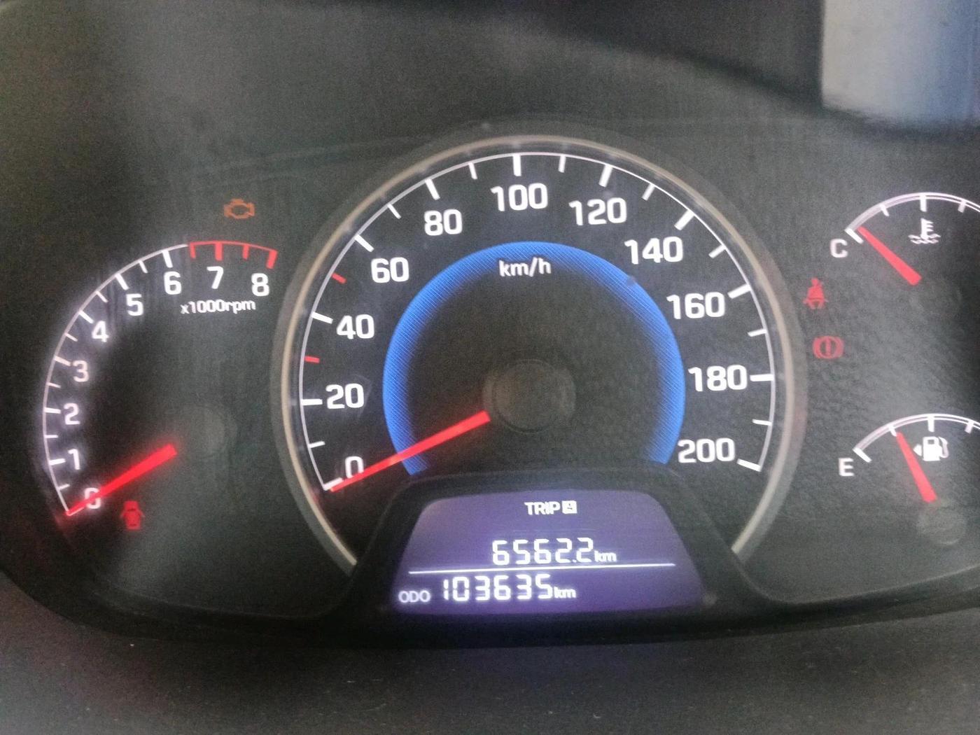 2014 Hyundai Grand i10 MAGNA 1.2 KAPPA VTVT, Petrol, Manual, 1,03,635 km, interior
