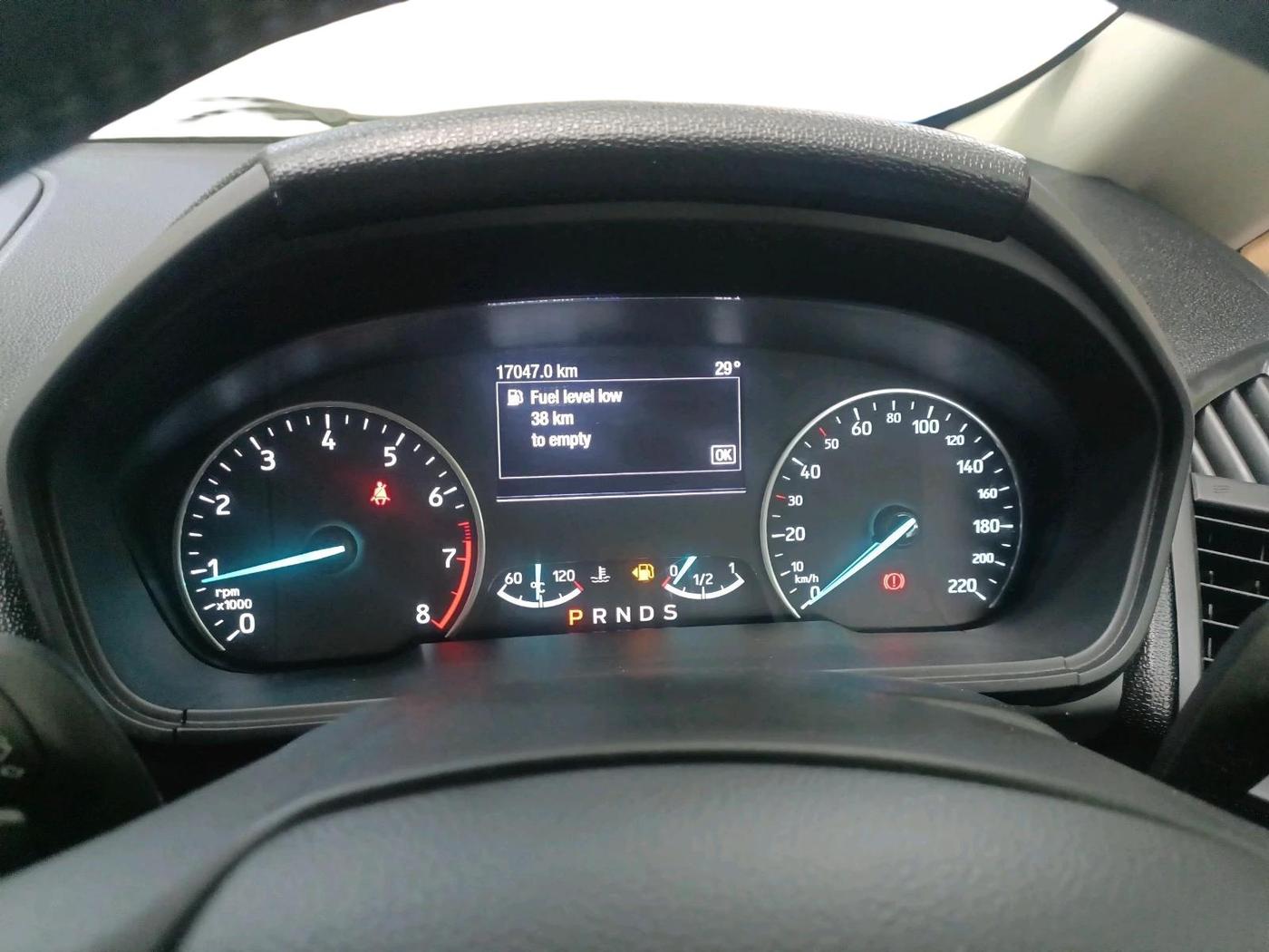 2019 Ford Ecosport TITANIUM + 1.5L PETROL AT, Petrol, Automatic, 17,407 km, interior