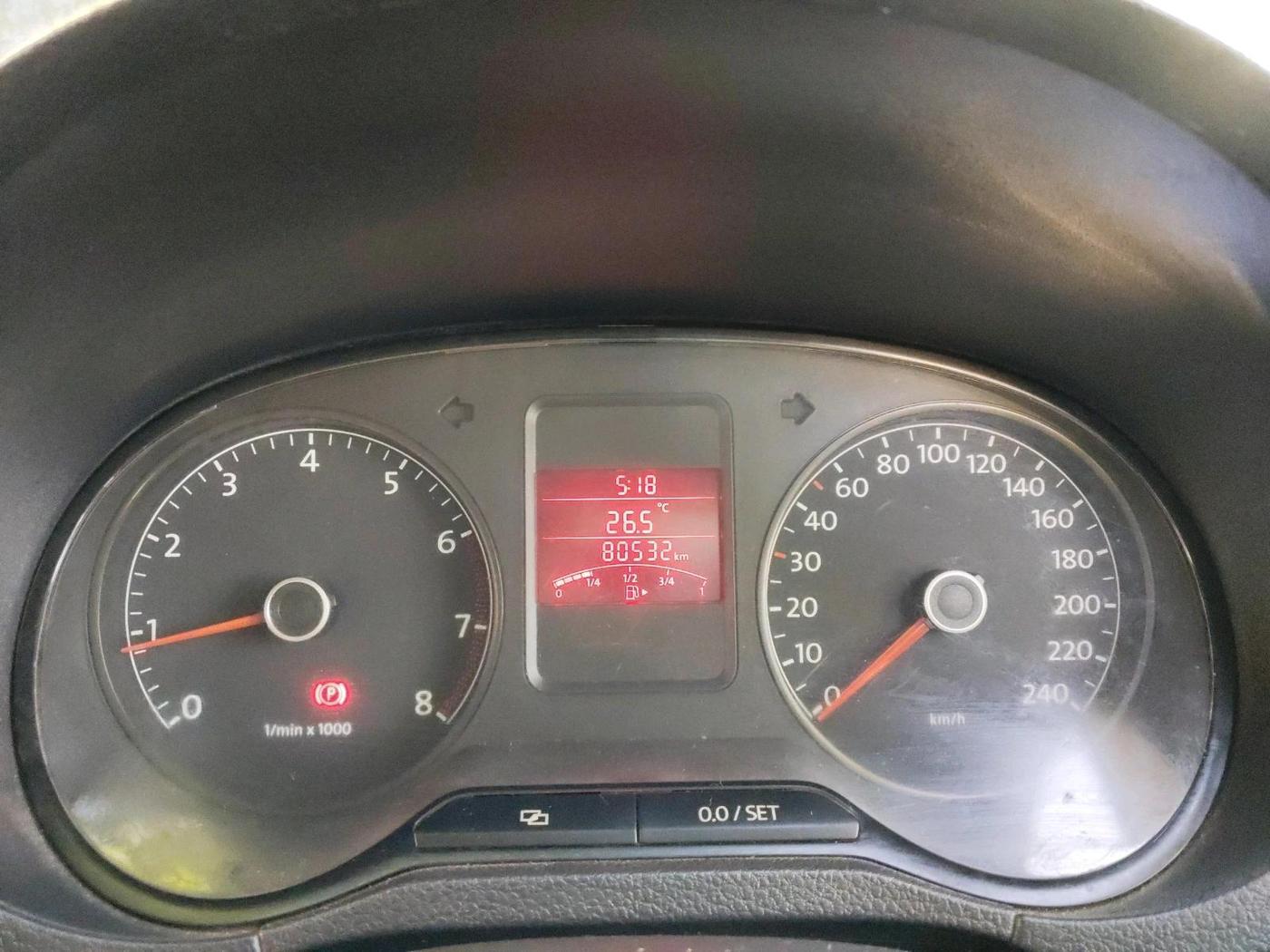 2013 Volkswagen Polo HIGHLINE1.2L, Petrol, Manual, 80,532 km, interior