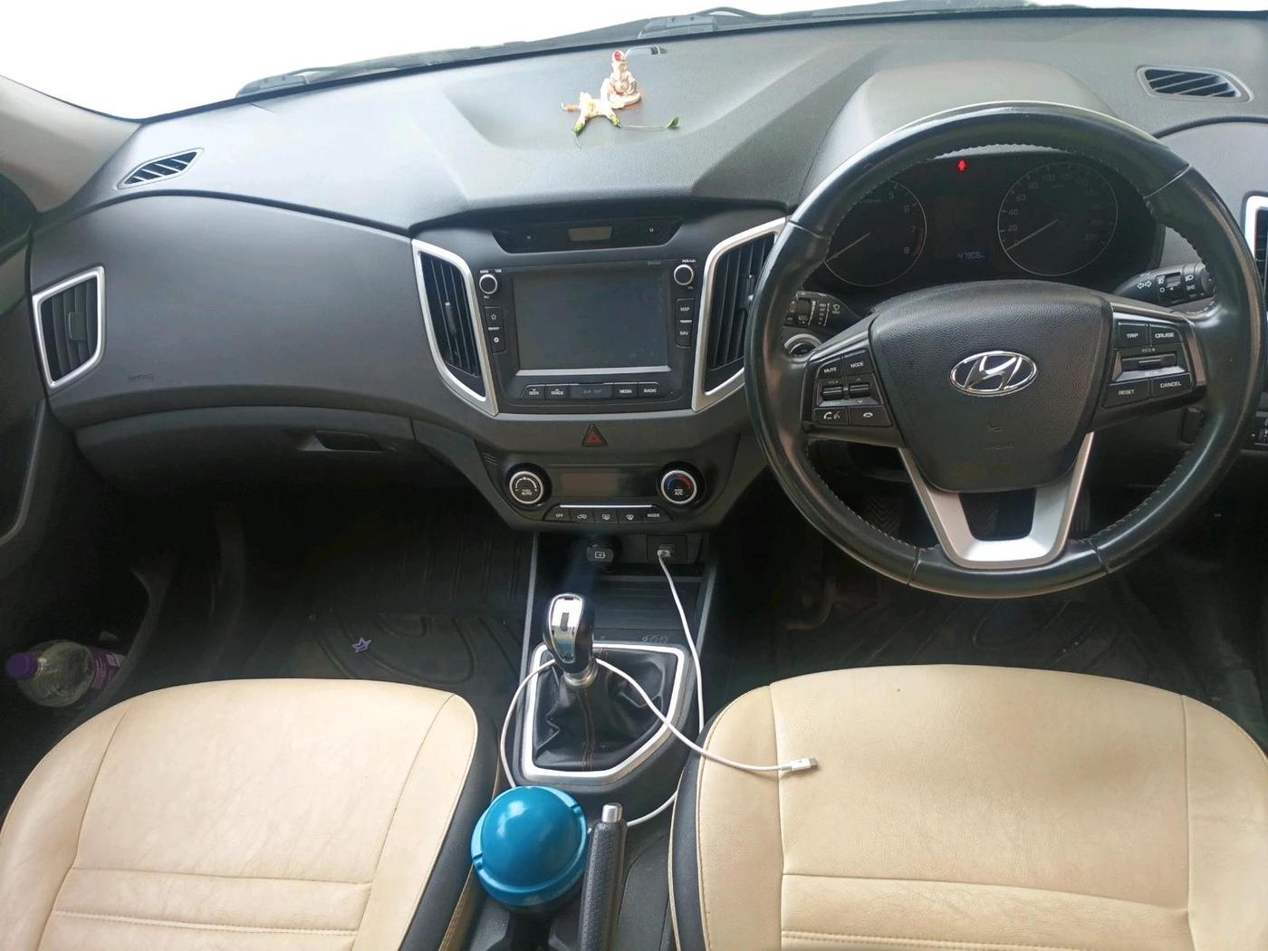 2019 Hyundai Creta SX 1.6 PETROL DUAL TONE, Petrol, Manual, 47,906 km, interior