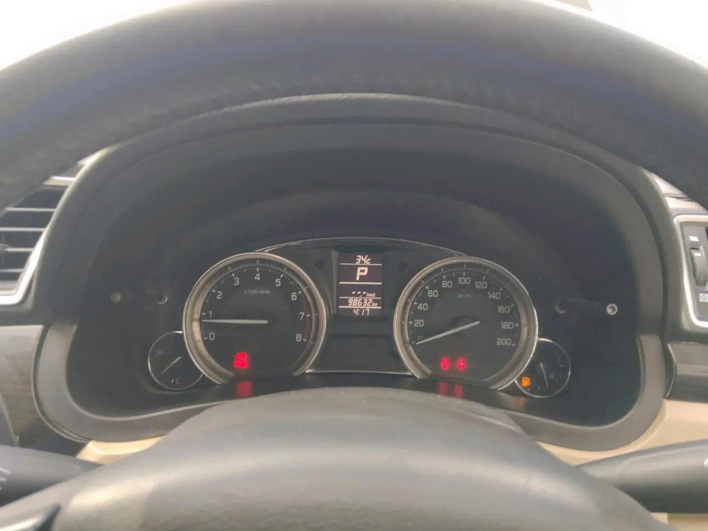 2016 Maruti Ciaz ZXI AT, CNG, Automatic, 98,632 km, interior