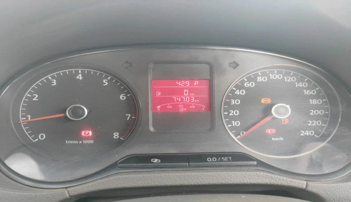 2012 Volkswagen Vento HIGHLINE PETROL AT, Petrol, Automatic, 74,703 km, interior