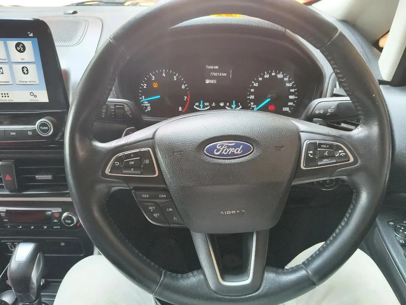 2018 Ford Ecosport TITANIUM 1.5L PETROL AT, Petrol, Automatic, 77,821 km, interior