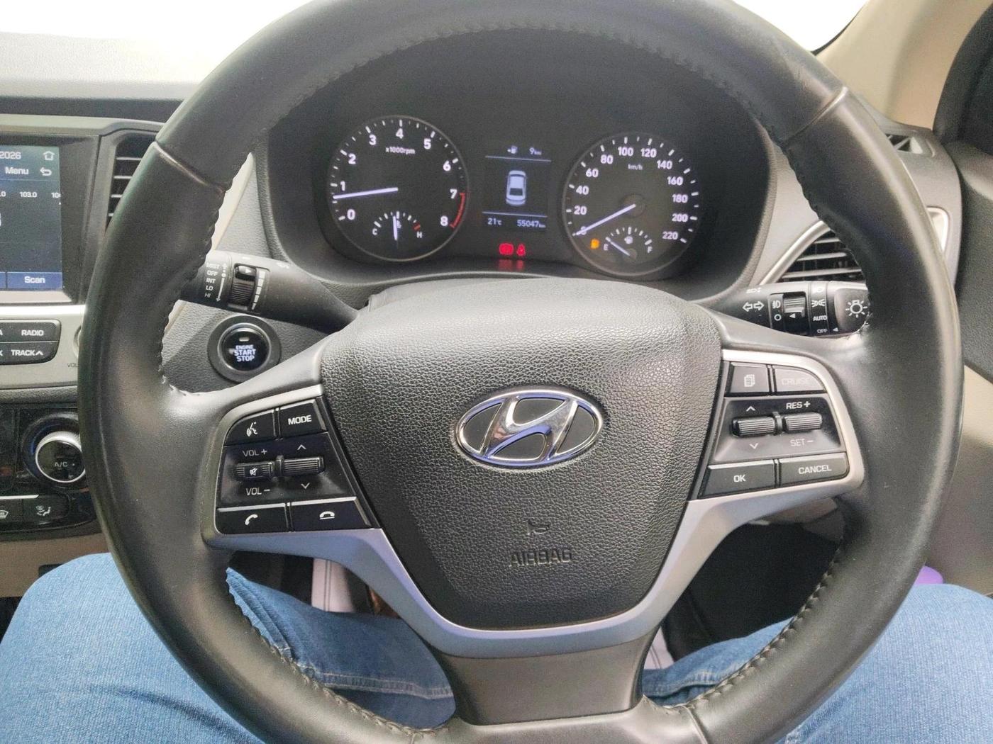 2019 Hyundai Verna 1.6 VTVT SX O, Petrol, Manual, 55,047 km, interior