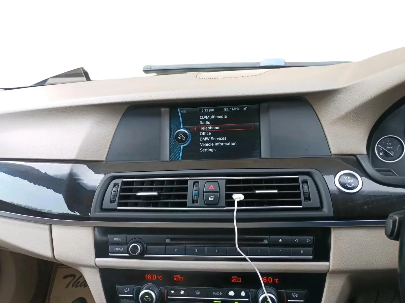 2011 BMW 5 Series 520D 2.0, Diesel, Automatic, 93,457 km, interior