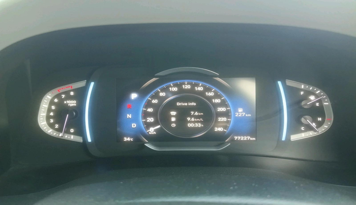 2020 Hyundai Creta SX (O) IVT 1.5 PETROL, Petrol, Automatic, 77,227 km, interior