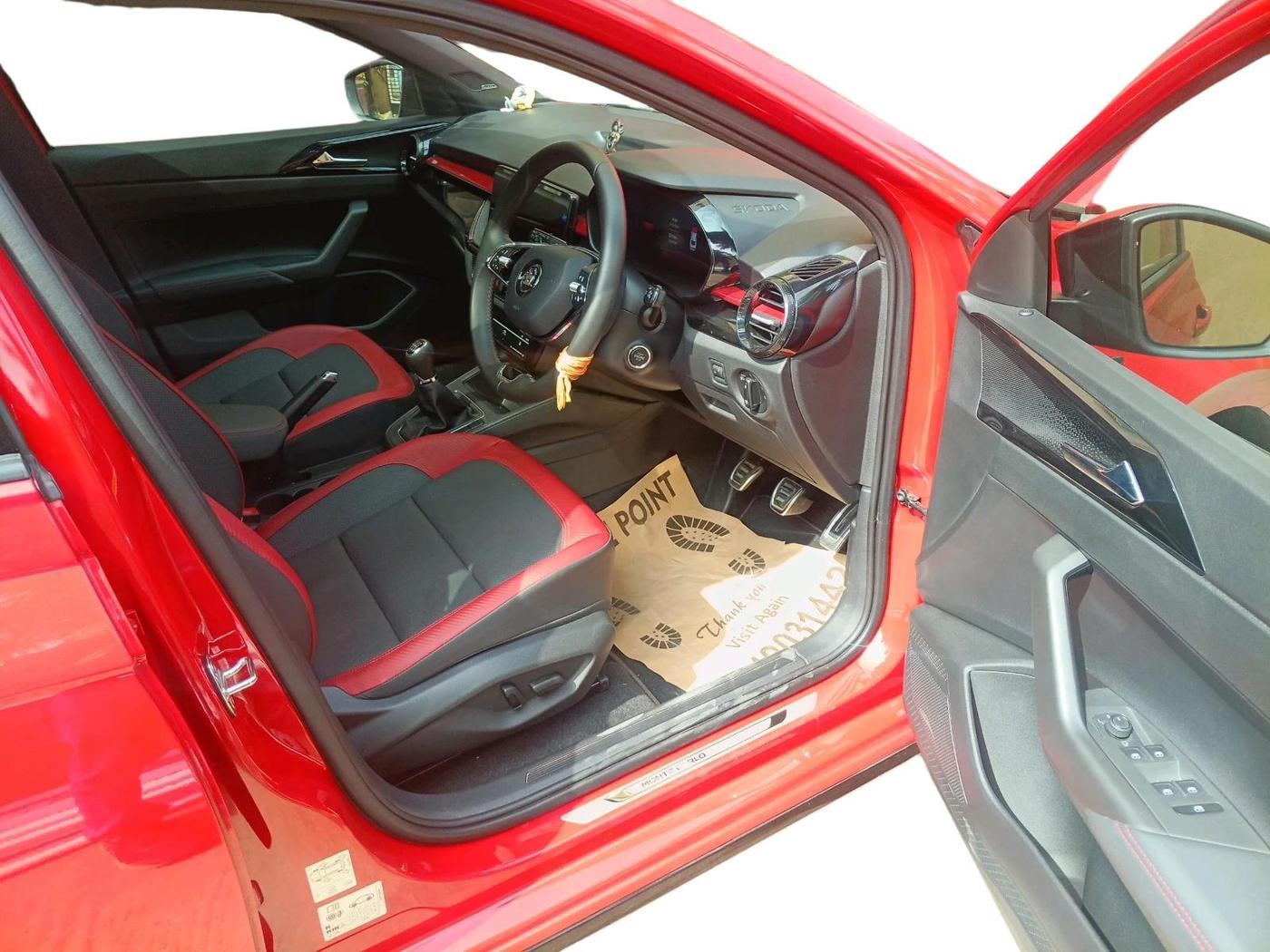 2024 Skoda SLAVIA Monte Carlo 1.0L TSI MT, Petrol, Manual, 14,774 km, interior