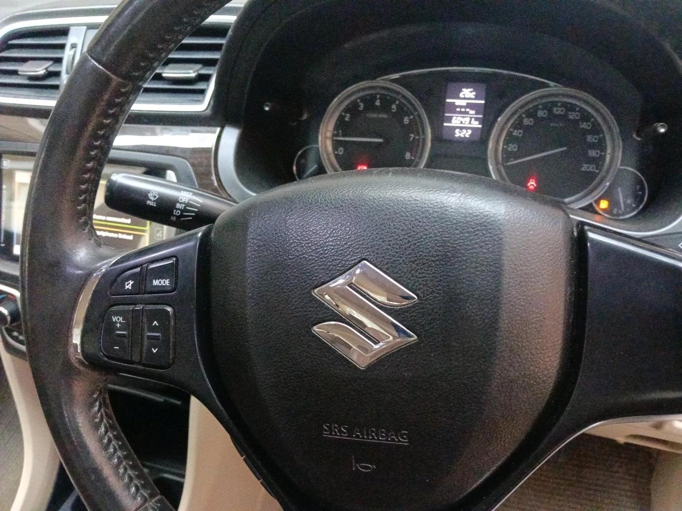 2018 Maruti Ciaz ALPHA 1.4 PETROL, Petrol, Manual, 60,491 km, interior