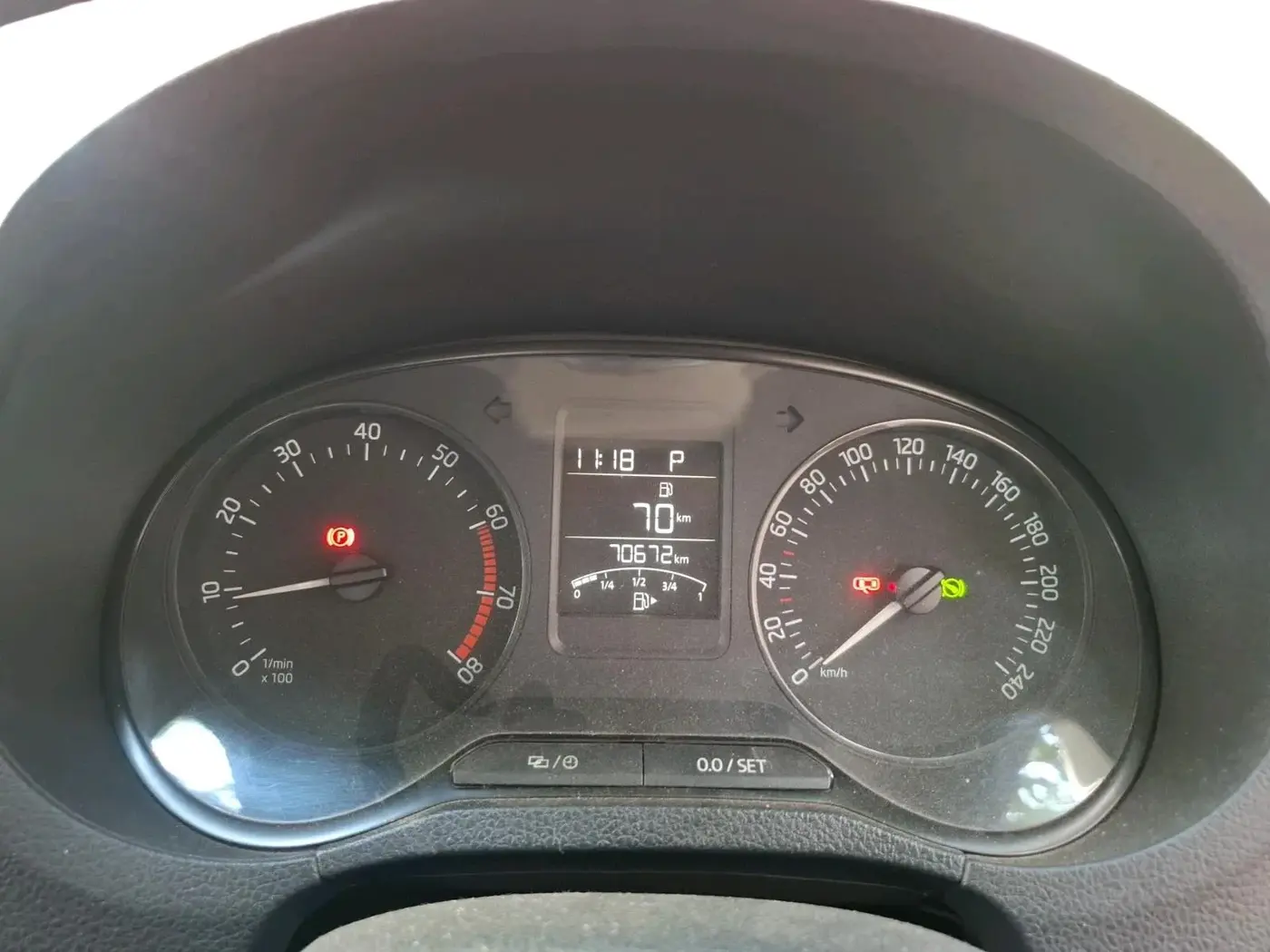 2018 Skoda Rapid STYLE 1.6 MPI AT, Petrol, Automatic, 70,672 km, interior
