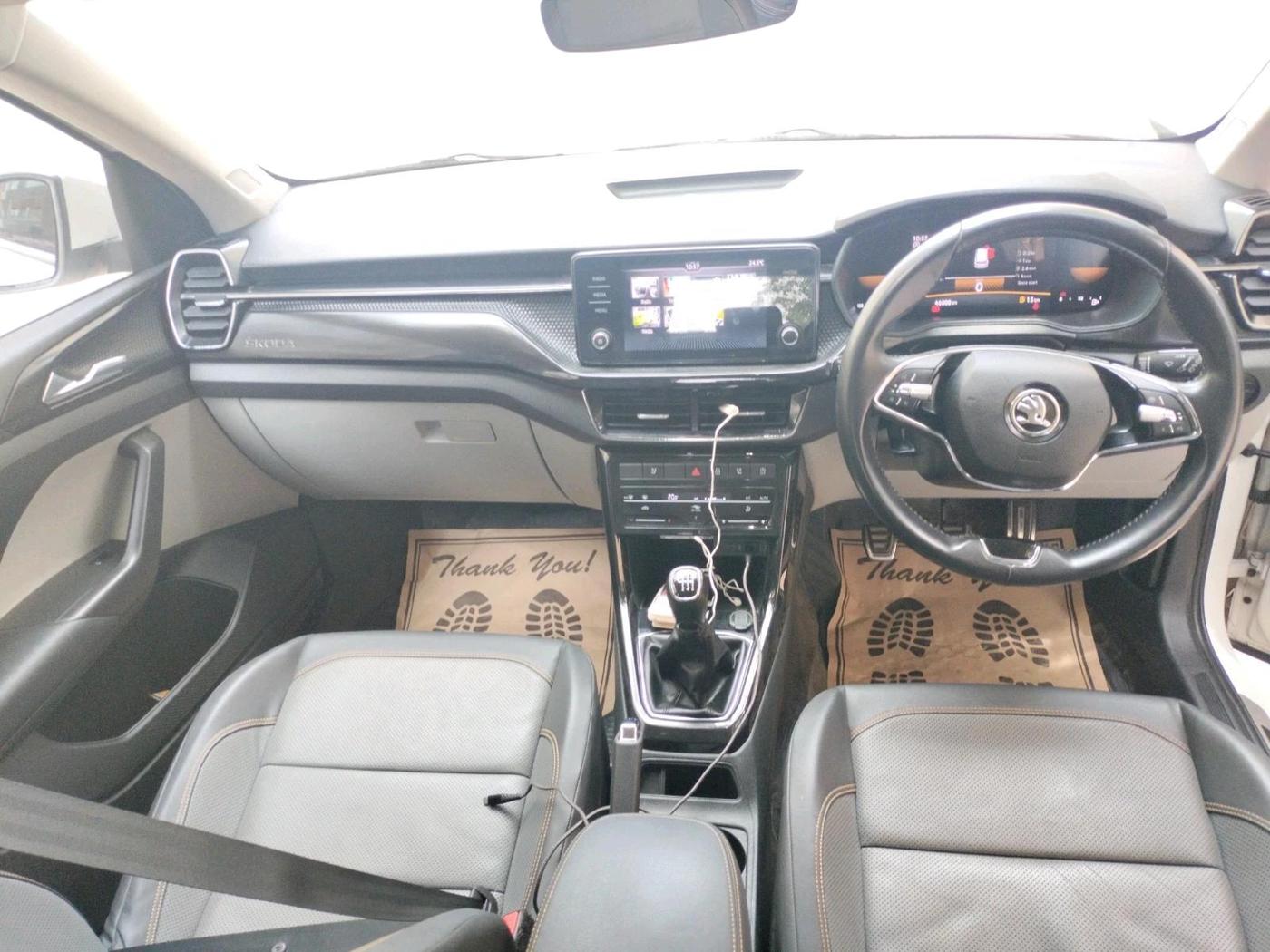2023 Skoda KUSHAQ STYLE 1.0L TSI MT, Petrol, Manual, 46,008 km, interior