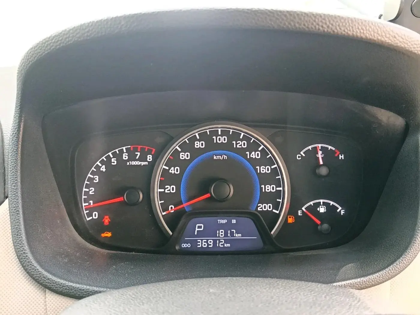 2018 Hyundai Grand i10 SPORTZ AT 1.2 KAPPA VTVT, CNG, Automatic, 36,912 km, interior