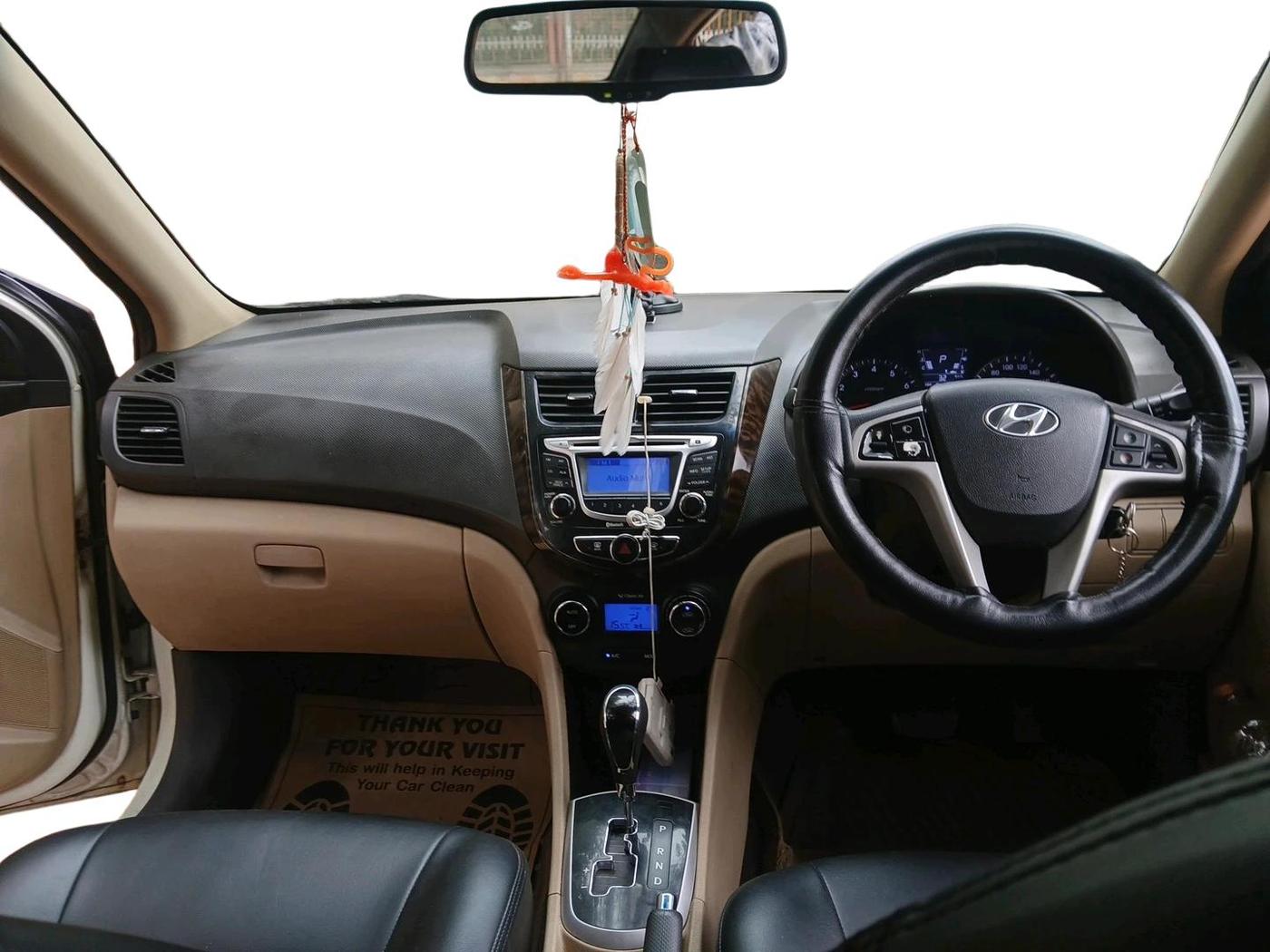 2012 Hyundai Verna FLUIDIC VTVT 1.6 EX AT, Petrol, Automatic, 91,190 km, interior