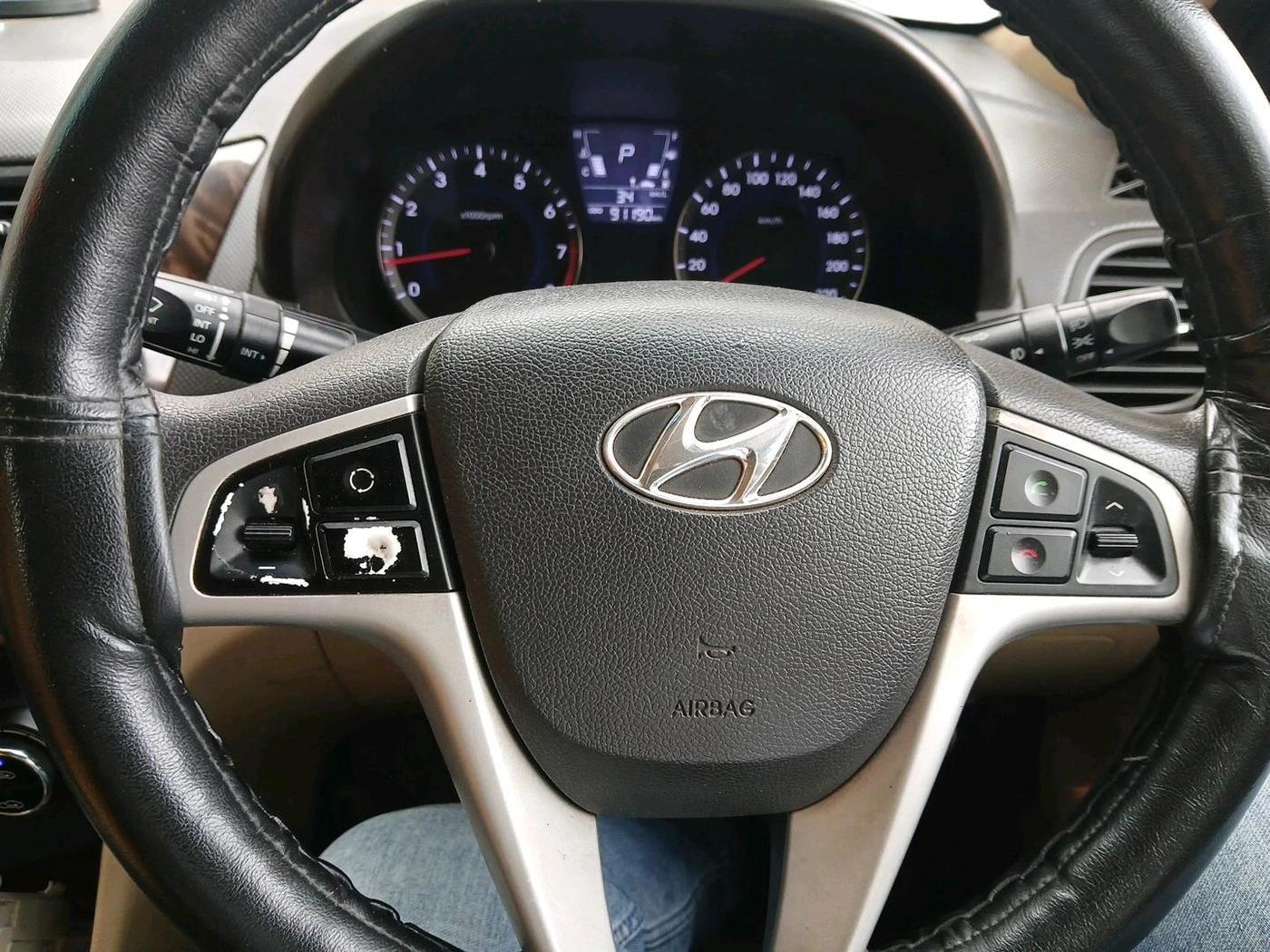 2012 Hyundai Verna FLUIDIC VTVT 1.6 EX AT, Petrol, Automatic, 91,190 km, interior