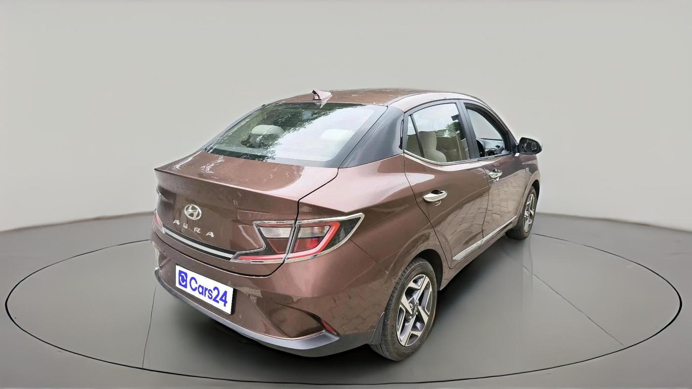 2021 Hyundai AURA SX PLUS 1.2 AMT, Petrol, Automatic, 6,229 km, exterior