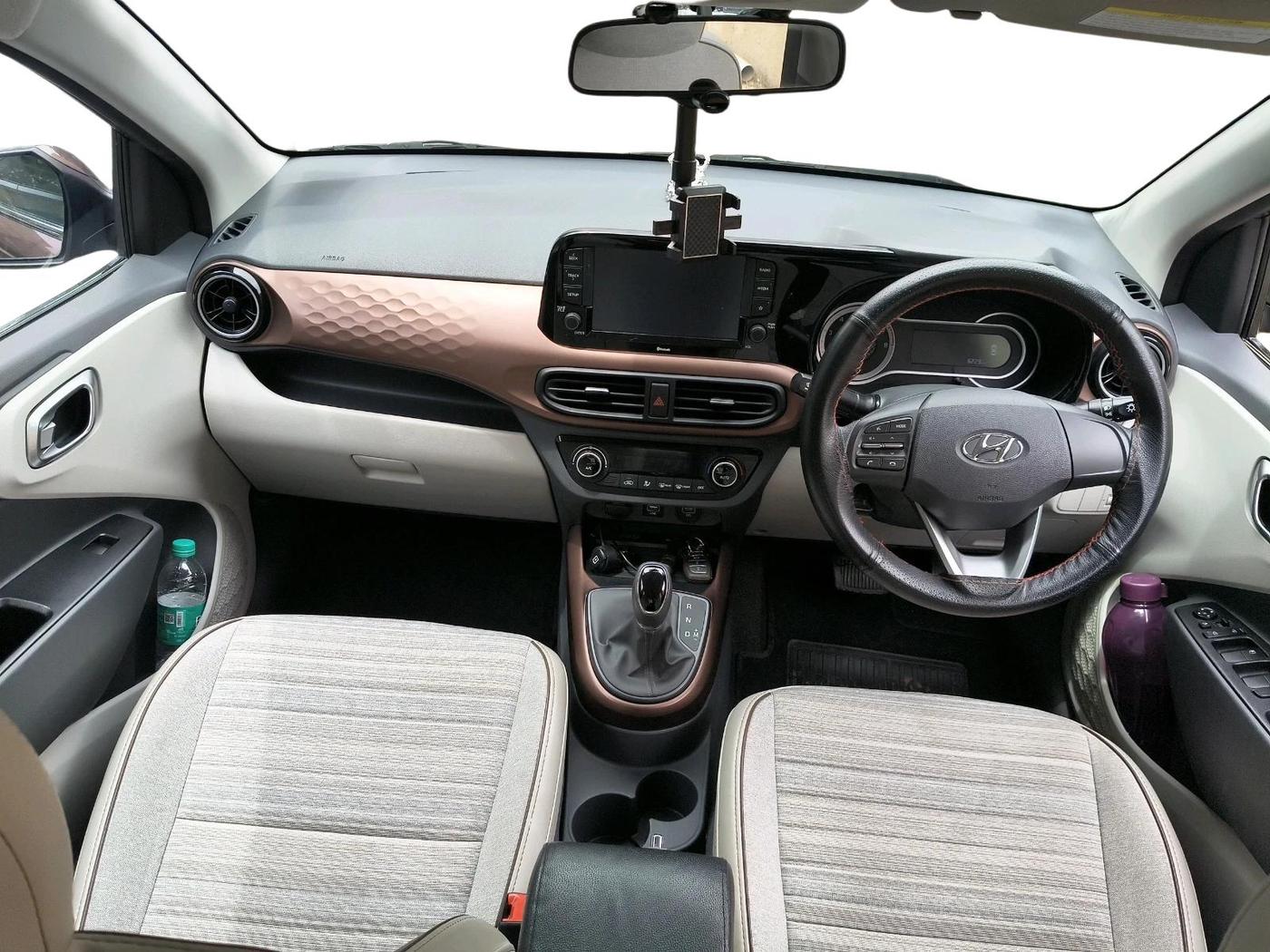 2021 Hyundai AURA SX PLUS 1.2 AMT, Petrol, Automatic, 6,229 km, interior