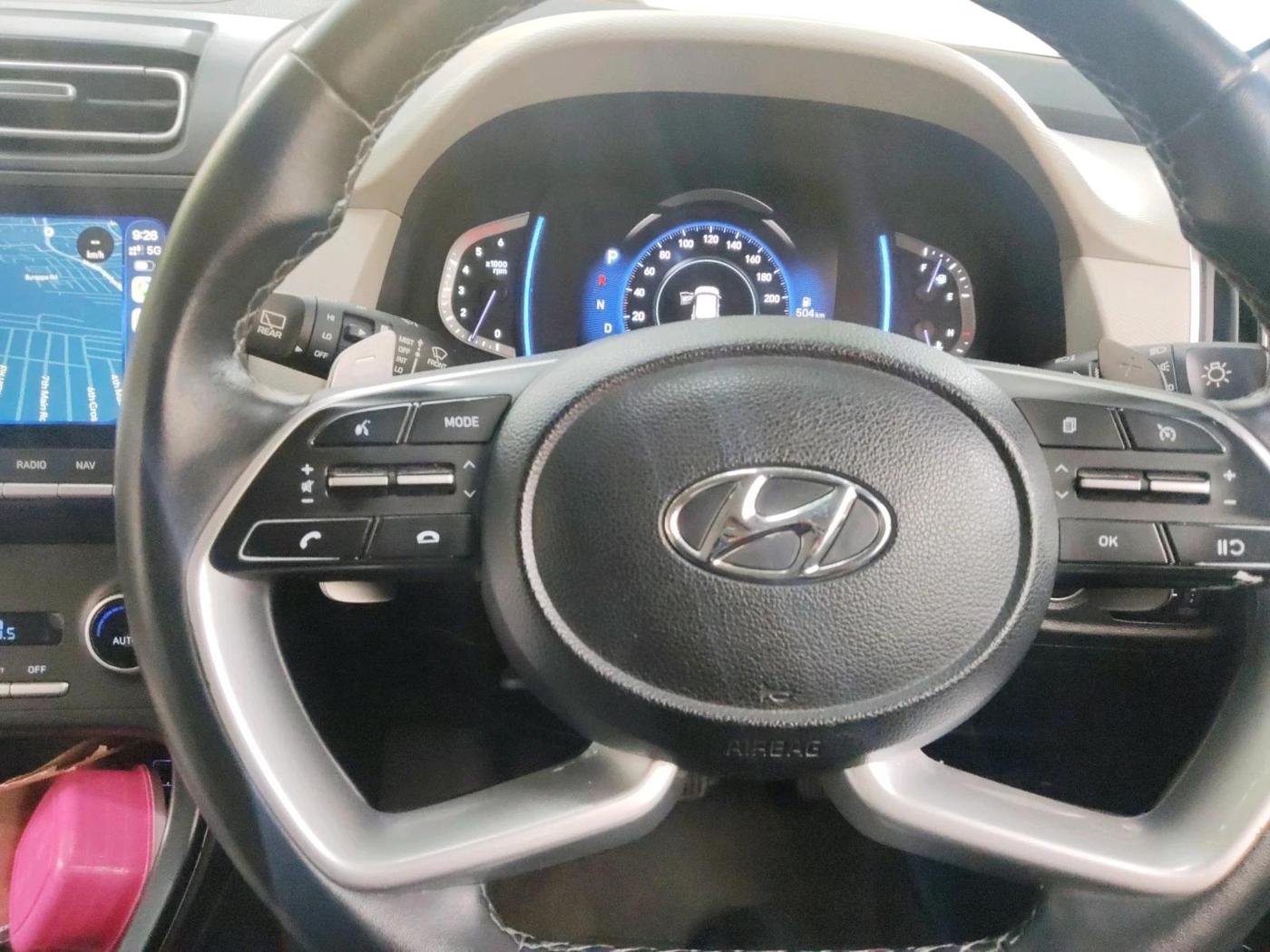 2021 Hyundai Creta SX (O) AT 1.5 DIESEL, Diesel, Automatic, 73,116 km, interior