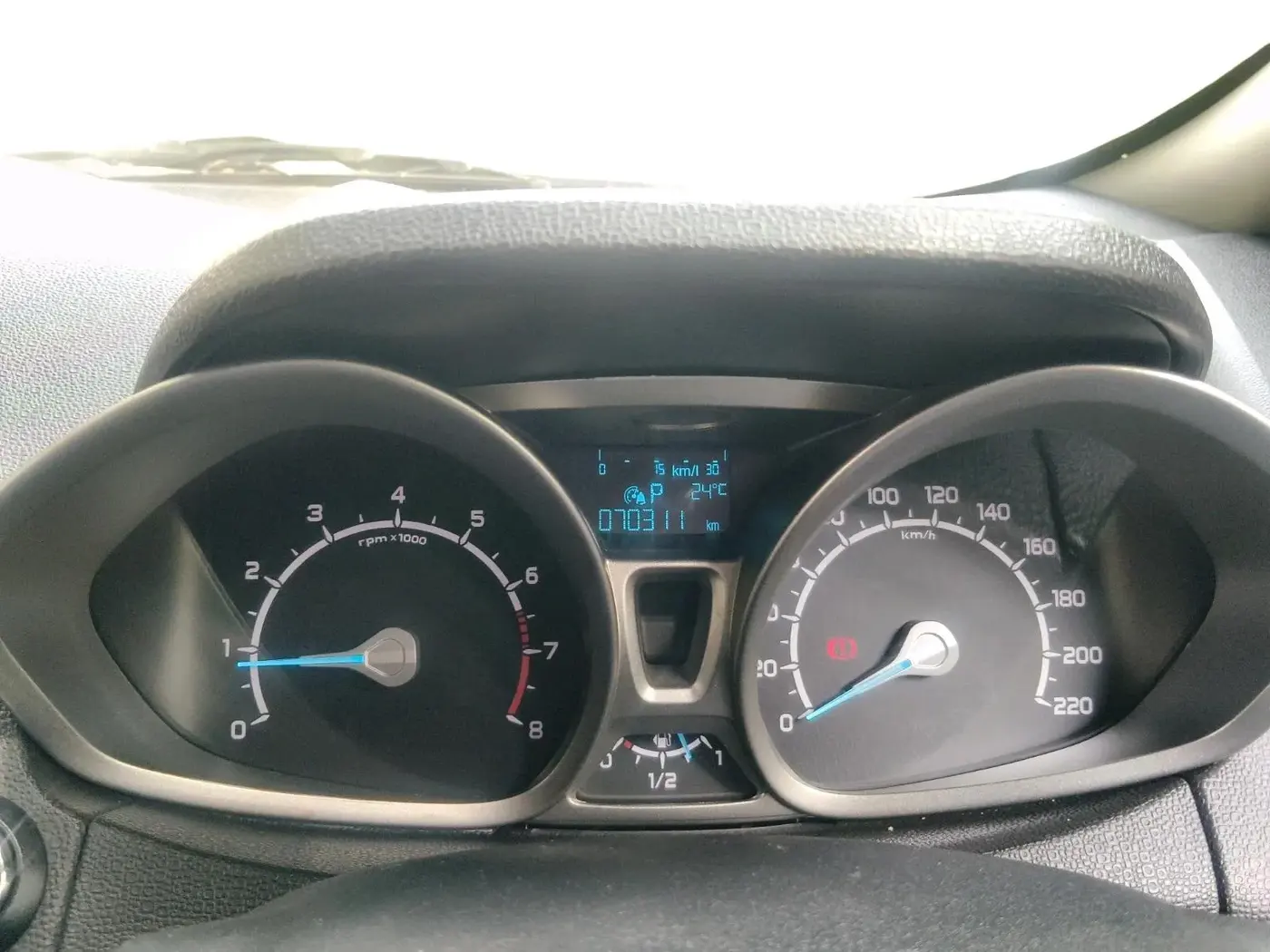 2016 Ford Ecosport TITANIUM 1.5L PETROL AT, Petrol, Automatic, 70,311 km, interior