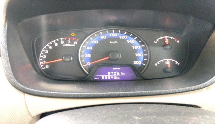 2017 Hyundai Xcent SX 1.2, CNG, Manual, 69,943 km, interior