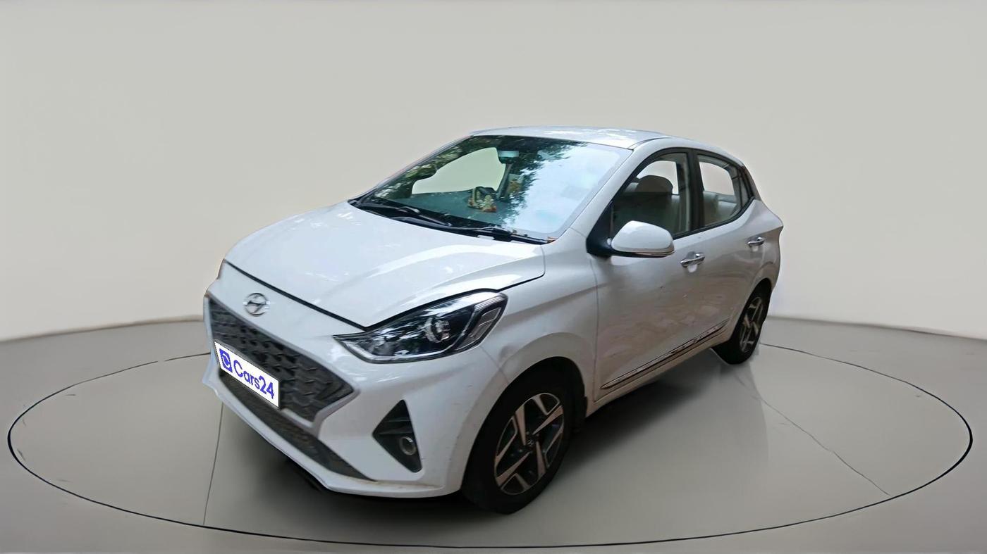 2021 Hyundai AURA SX PLUS 1.2 AMT, Petrol, Automatic, 53,856 km, exterior