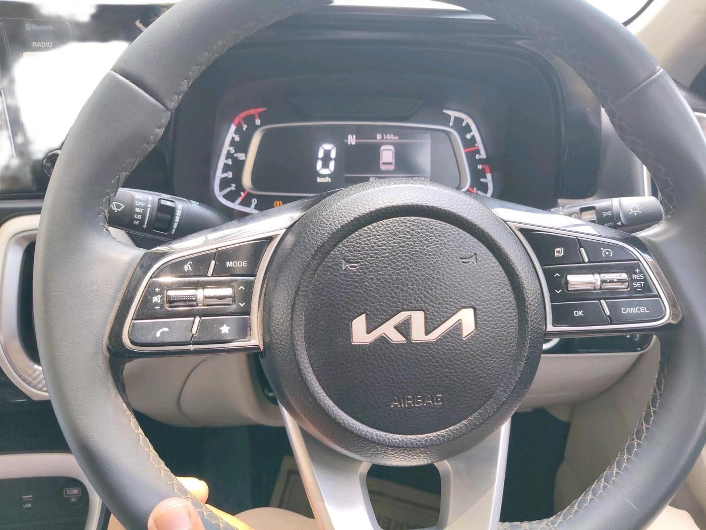 2023 KIA SONET HTX 1.0 TURBO PETROL IMT, Petrol, Manual, 14,532 km, interior