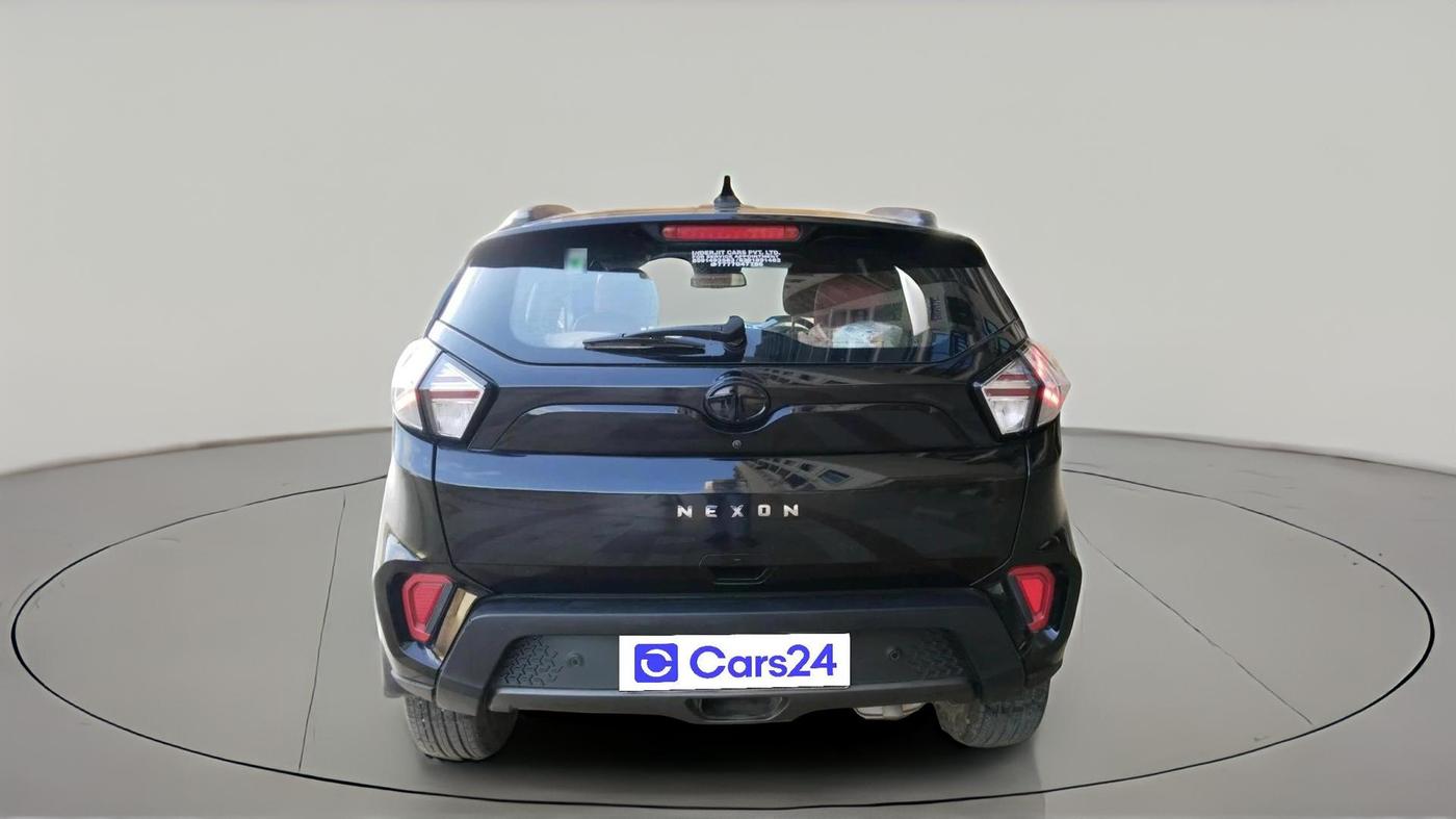 2023 Tata NEXON XZA PLUS LUX SUNROOF RED DARK PETROL, Petrol, Automatic, 28,100 km, exterior