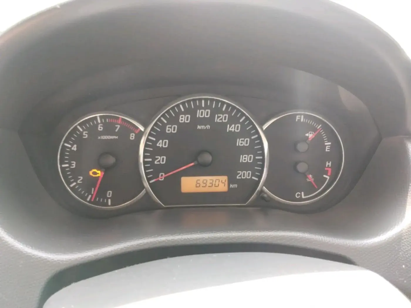 2011 Maruti Swift VXI, CNG, Manual, 69,304 km, interior